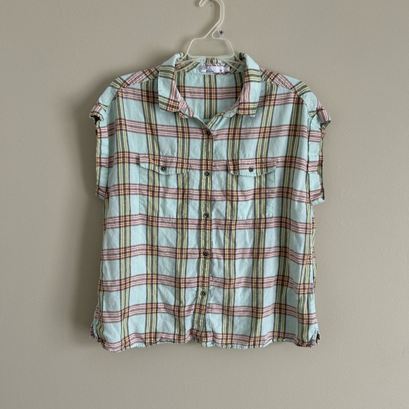 Prana Tops - Prana plaid hemp top